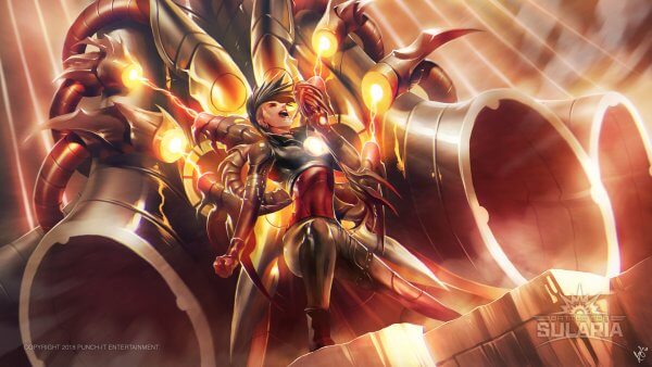 Battle for Sularia Harp Wallpaper