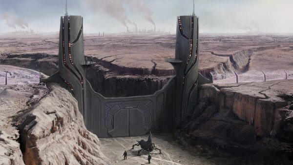 Battle for Sularia Security Post Illustration